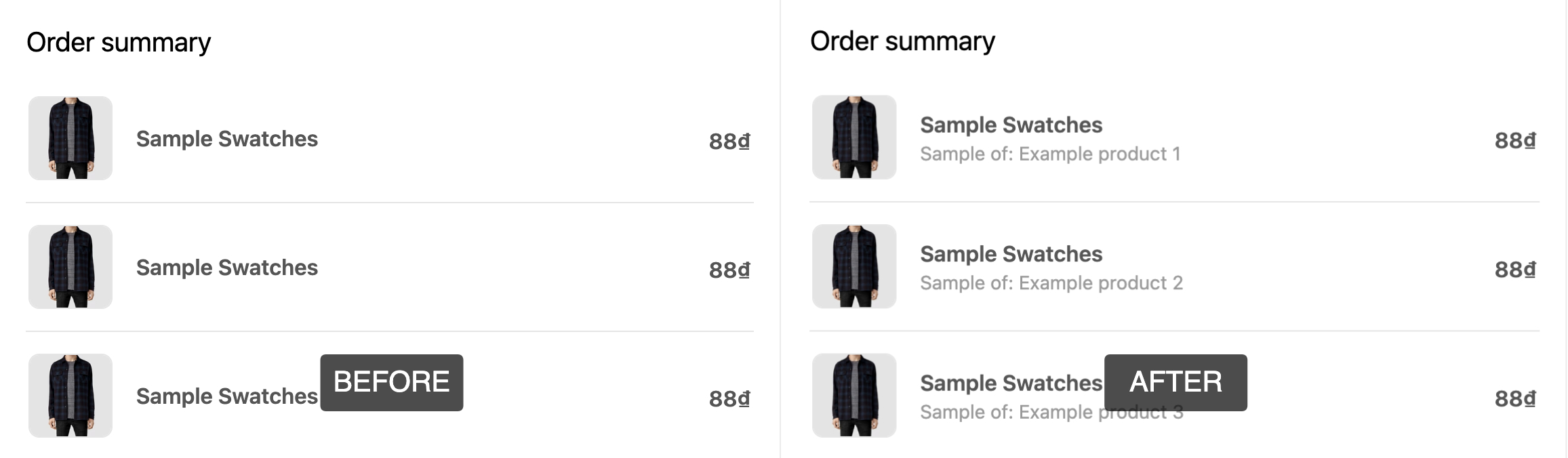 How to Ensure Customers See Which Sample Item They Ordered